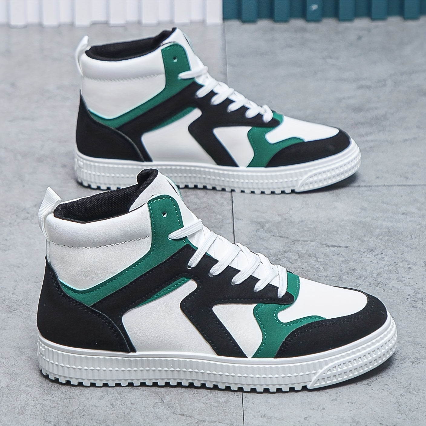 Men's High Top Lace-up Skate Shoes Assorted Colors