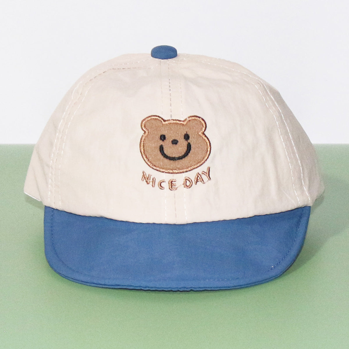 Kids Sunshade Baseball Cap with Letter Embroidery