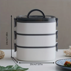 304 Stainless Steel Lunch Box Keeps Food Warm for Hours Leakproof