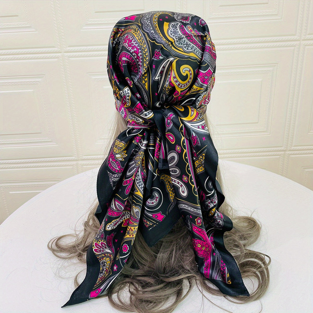 Paisley Print Bandana Classic Print Square Scarf Silk Scarf Head Wrap