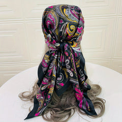 Paisley Print Bandana Classic Print Square Scarf Silk Scarf Head Wrap