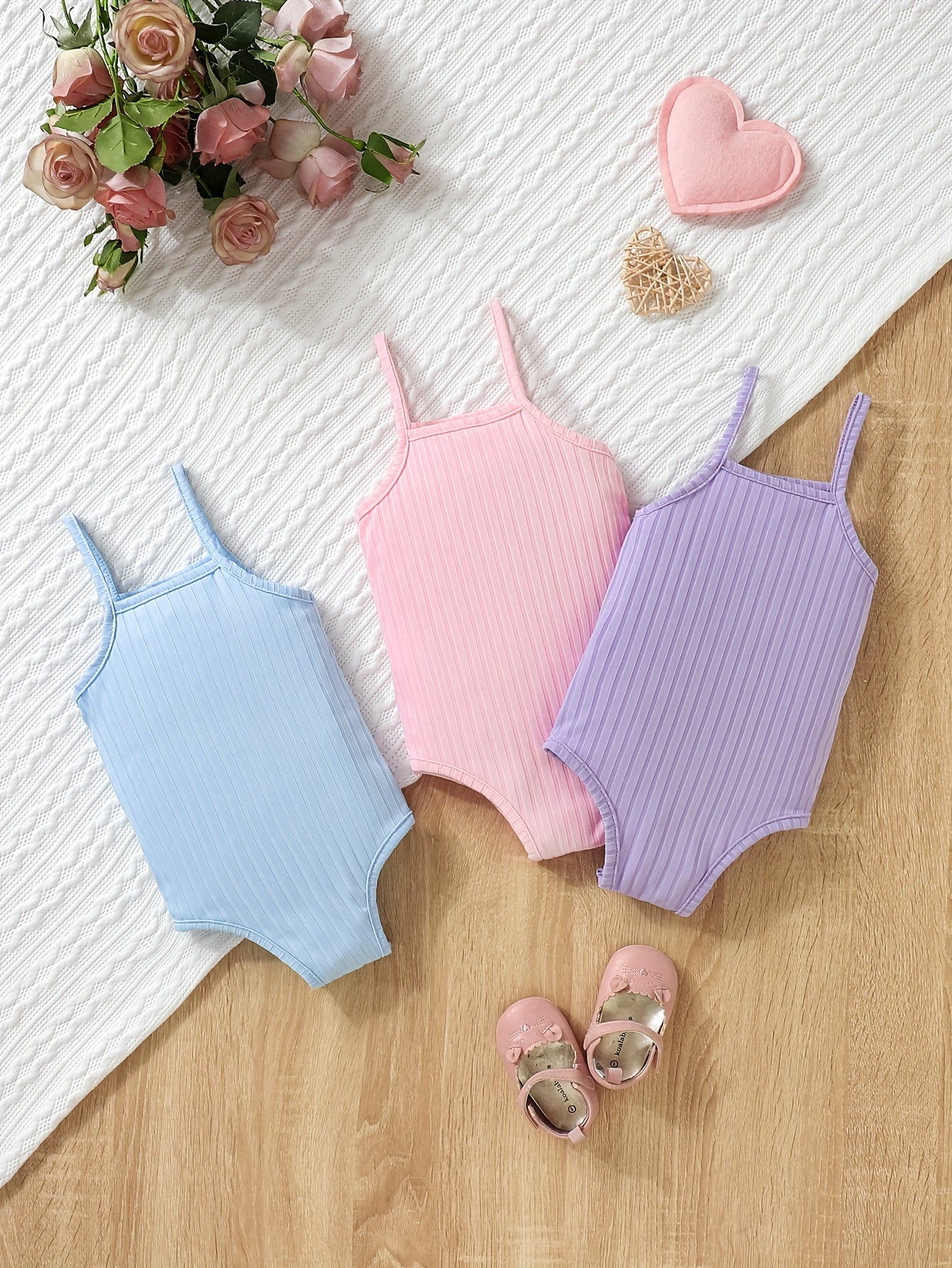 3pc Cami Onesie & Casual Comfort for Baby Girls