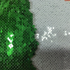 1pc 5mm Reversible Fish Scale Sequin Backdrop Fabric 1 Yards 49inch
