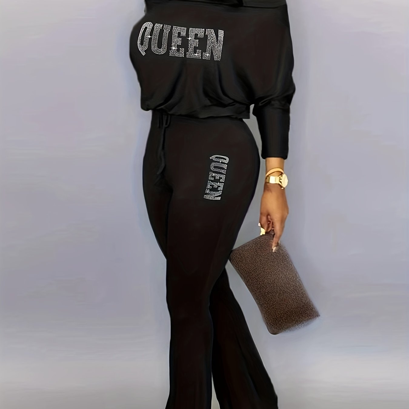Off Shoulder Jumpsuit Wide Leg Casual Long Sleeve