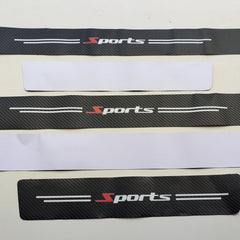 Universal Car Door Sill Scuff Plate Rear Bumper Protector Guard 5pcs