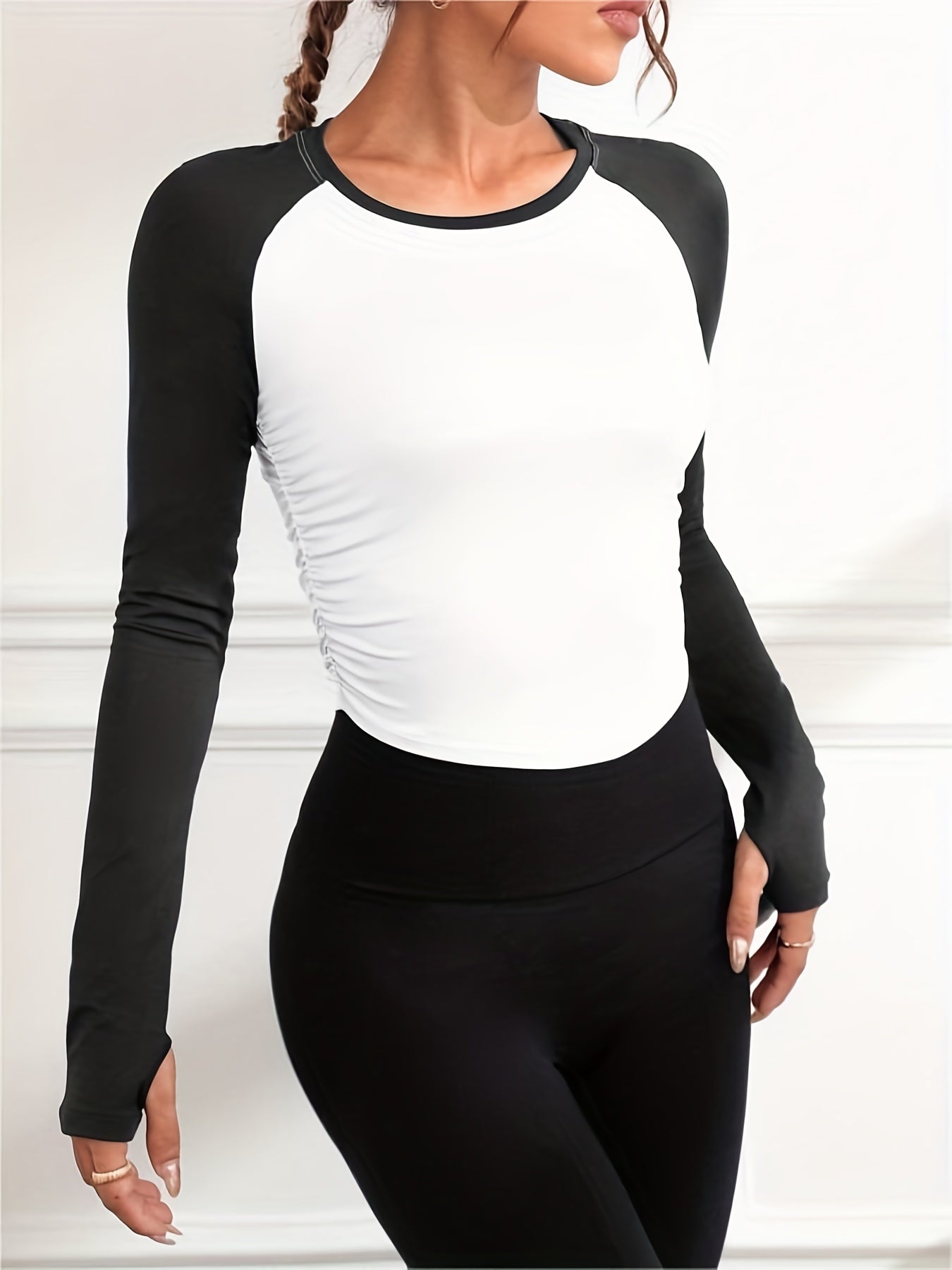High Elastic Yoga Top Women's Fitness T-Shirt