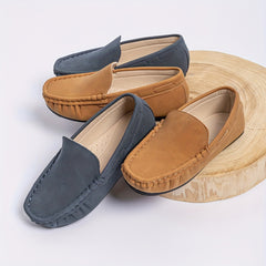 Boys Slip On Loafer Shoes Lightweight Comfortable Flat Shoes