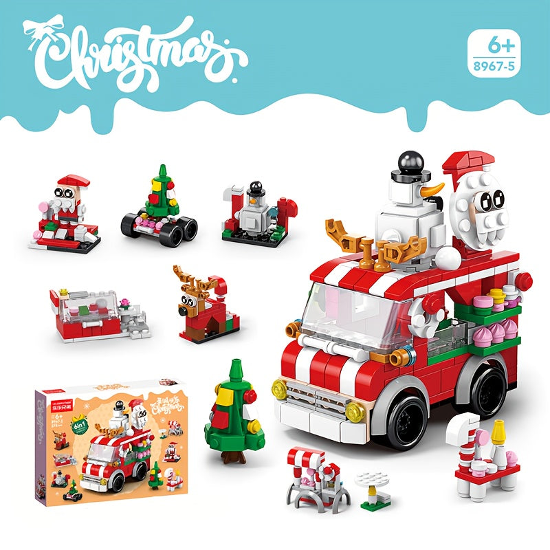 273pcs Christmas Truck Building Blocks - Festive Holiday Gift for Youngsters