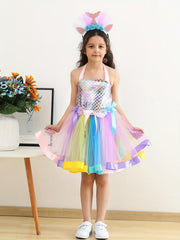 2pcs Mermaid Tutu Dress Halloween Costume
