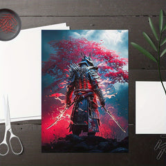 Modern Anime Art Samurai Wall Sticker For Kids Room Decor