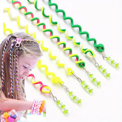 Colorful Braid Hair Tools for Girls Kids Hair Bands Ponytail Holders
