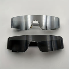 Men's Rimless Sunglasses Windproof Cycling Sports Eyewear
