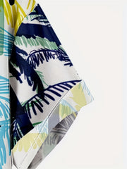 Coconut Palm Pattern Hawaiian Shirt Men's Allover Print Short S