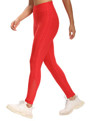 High Waist Butt Lifting Yoga Pants with Mesh Contrast