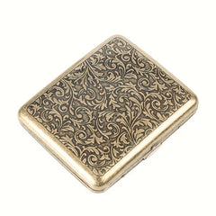 Metal Vintage Cigarette Box Portable Thickened Tobacco Case Holder