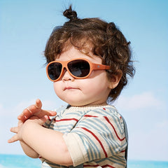 Kids Polarized Oval Lens Sunglasses UV Protection TPEE Frame