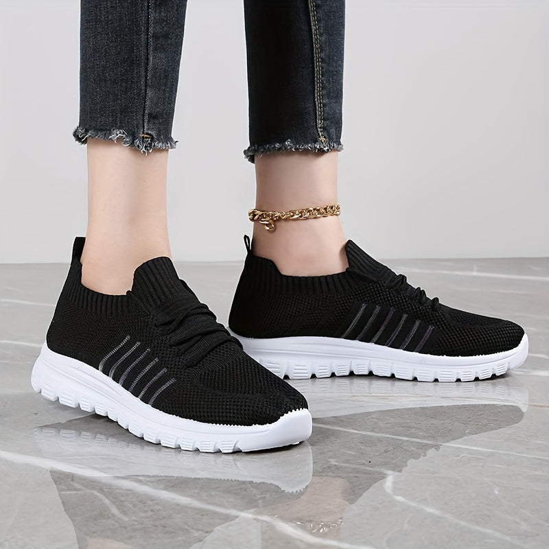 Women's Mesh Sports Shoes Lightweight Lace Up Running Sneakers