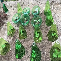 5pcs Reusable Frost Proof Plastic Floral Plant Bell Jar Sets Winter Plant Cover