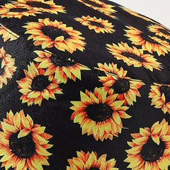 Sunflower Print Bucket Hat Reversible Fisherman Cap