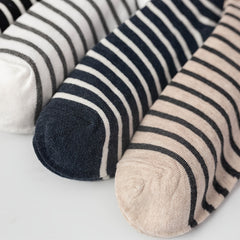 4 Pairs Striped Owl Geometric 3D Textured Women's Socks