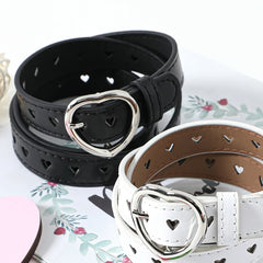 Girls Y2K Heart Buckle Belt for Music