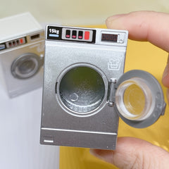 Mini Drum Washing Machine Doll House Accessory