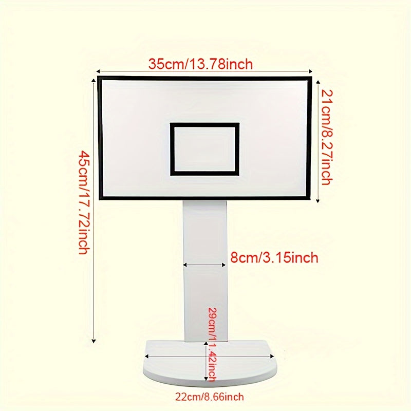 Basketball Rack Shelf Trash Can Holder Home Decor Room Decor