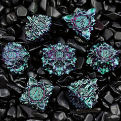 Lotus Metal Skeleton Dice Set for Table Game