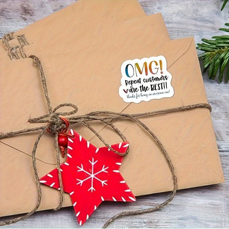 60PCS My Hello Mail Has Arrived Gift Wrapping Sticker Round Adhesive Decoration