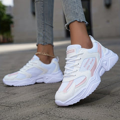 Thick Sole Shock Absorption Mesh Chunky Sneakers