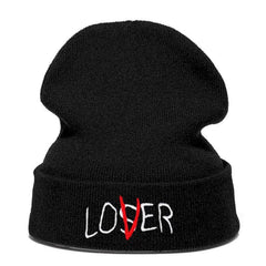 Men's Winter Knitted Embroidered Beanie Hat for Thermal Warmth