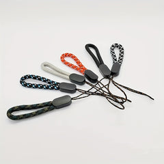 6pcs Adjustable Finger Wrist Strap Short Rope Colorful Nylon Strap