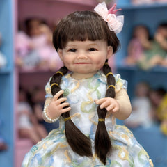 22 Inch Reborn Girl Doll Soft Full Body Vinyl Baby Doll