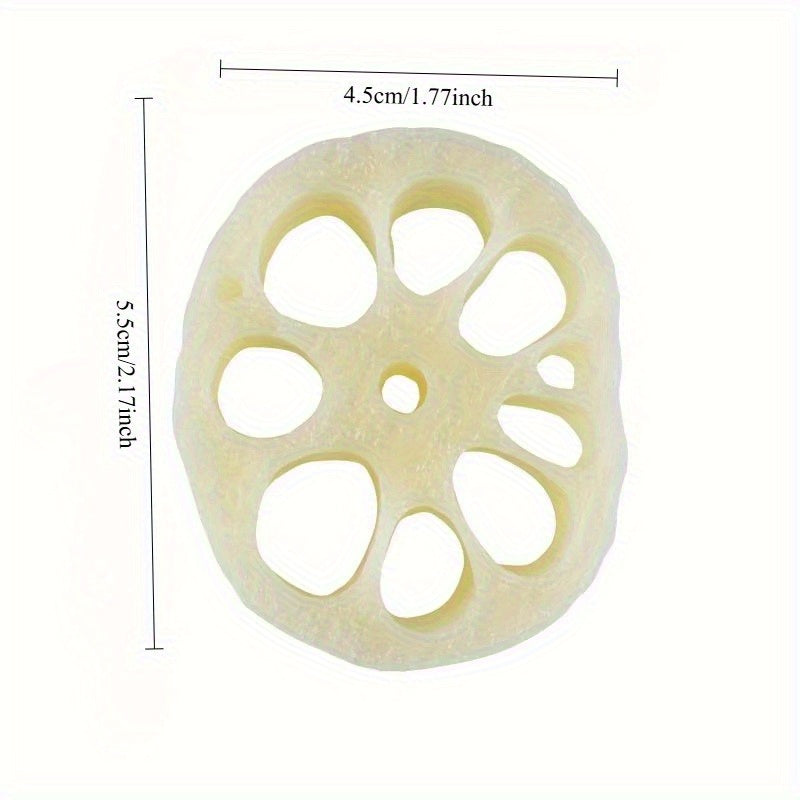 5pcs Realistic Artificial Lotus Root Slices Home Decor Photography Props
