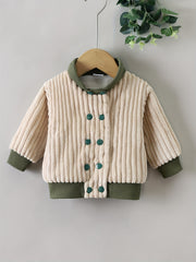 Toddler Baby Boy Girl Fleece Jacket Corduroy Fall Winter Baseball Co