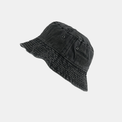 Distressed Denim Bucket Hat Sunscreen Fisherman Cap