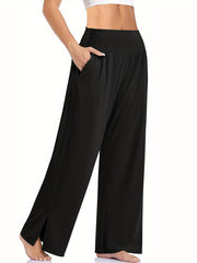 Women's Loose Wide Leg Sports Pants with Pockets