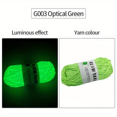 Glow In The Dark Yarn Soft Luminous Yarn DIY Knitting Crocheting Supplies