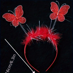 Cartoon Butterfly Hair Hoop Dress Up Headwear