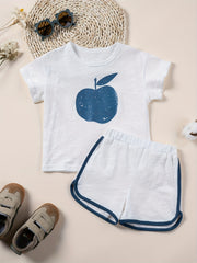 Toddler Boy's Cartoon Graphic 2pc Cotton Set for Summer