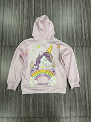 Boy's Rainbow Pony Graphic Hoodie Casual Breathable Sweatshirt