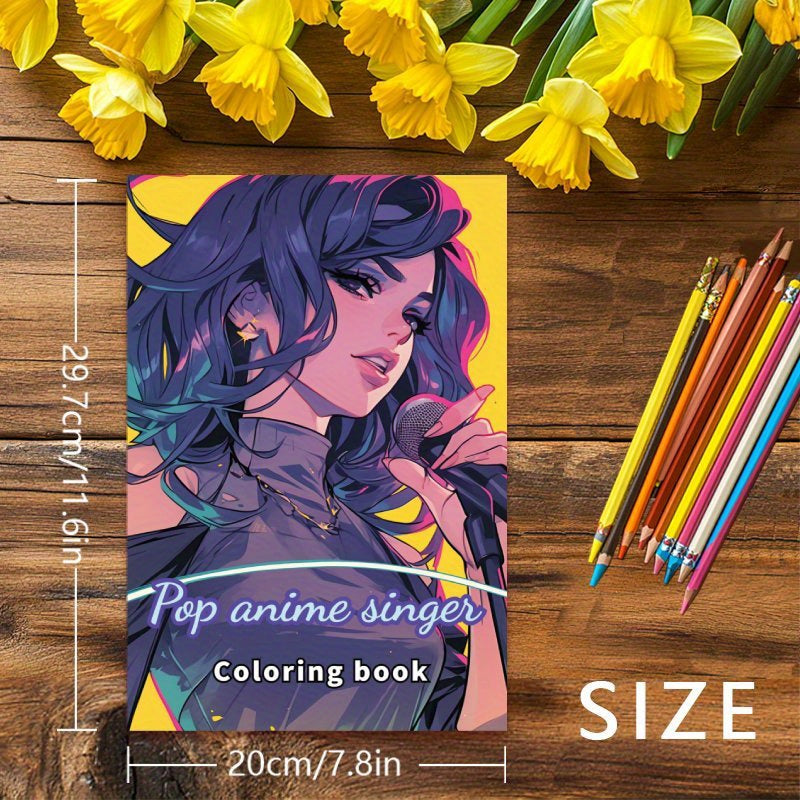 Anime Star Adult Coloring Book - Ideal Gift for Birthdays & Holidays