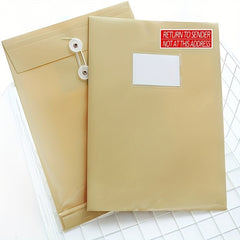 80pcs Not At This Address Sticker 2 7 Adhesive Label Sticker