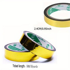 Golden Foil Washi Tapes Laser Colors Glitter Slim Adhesive Masking Tapes