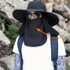 UV Sun Protection Fishing Cap with Removable Flap