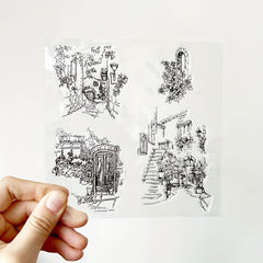House DIY Scrapbook Decoration Silicone Clear Stamp