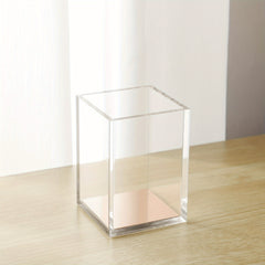 Acrylic Pen Holder Rose Golden Desktop Office Supplies