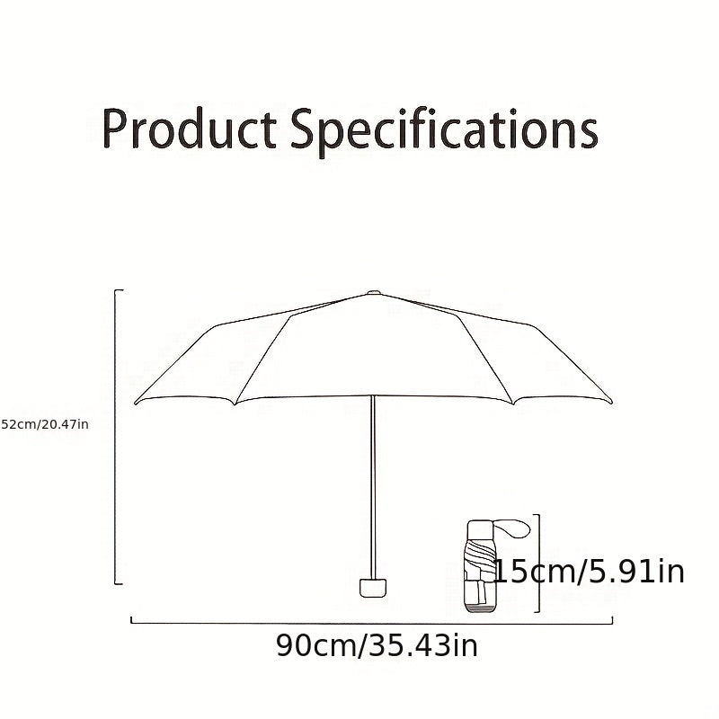 Portable Waterproof Windproof Folding Umbrella