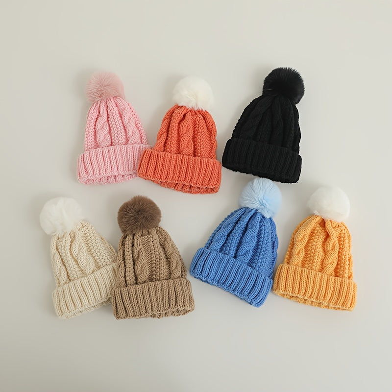 Plain Woolen Hat for Baby Boys and Girls