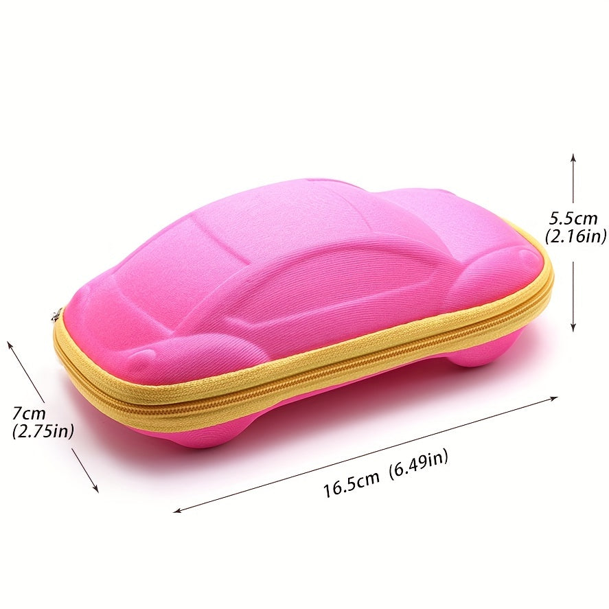 Hard Shell Sunglass Case with Carabiner Zipper